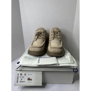 Burberry EKD Suede Ankle Boots Beige UK 11 EU 45 US 12